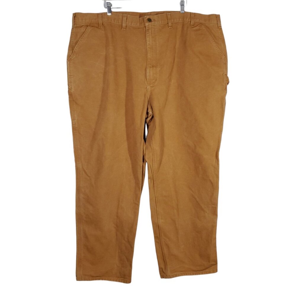 Carhartt B11-BRN Carpenter Pants Men's 50x32 Dungaree Fit Utility Canvas Brown